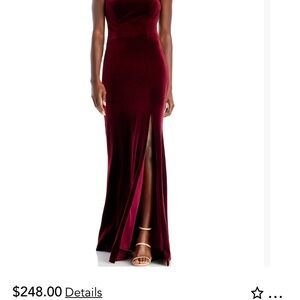 Aqua Burgundy Maxi Dress